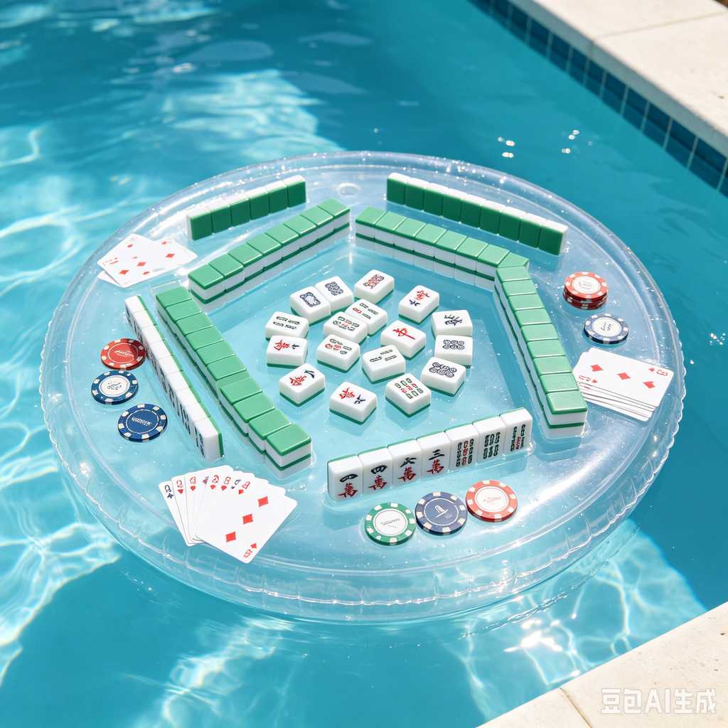 decorative text mahjong set